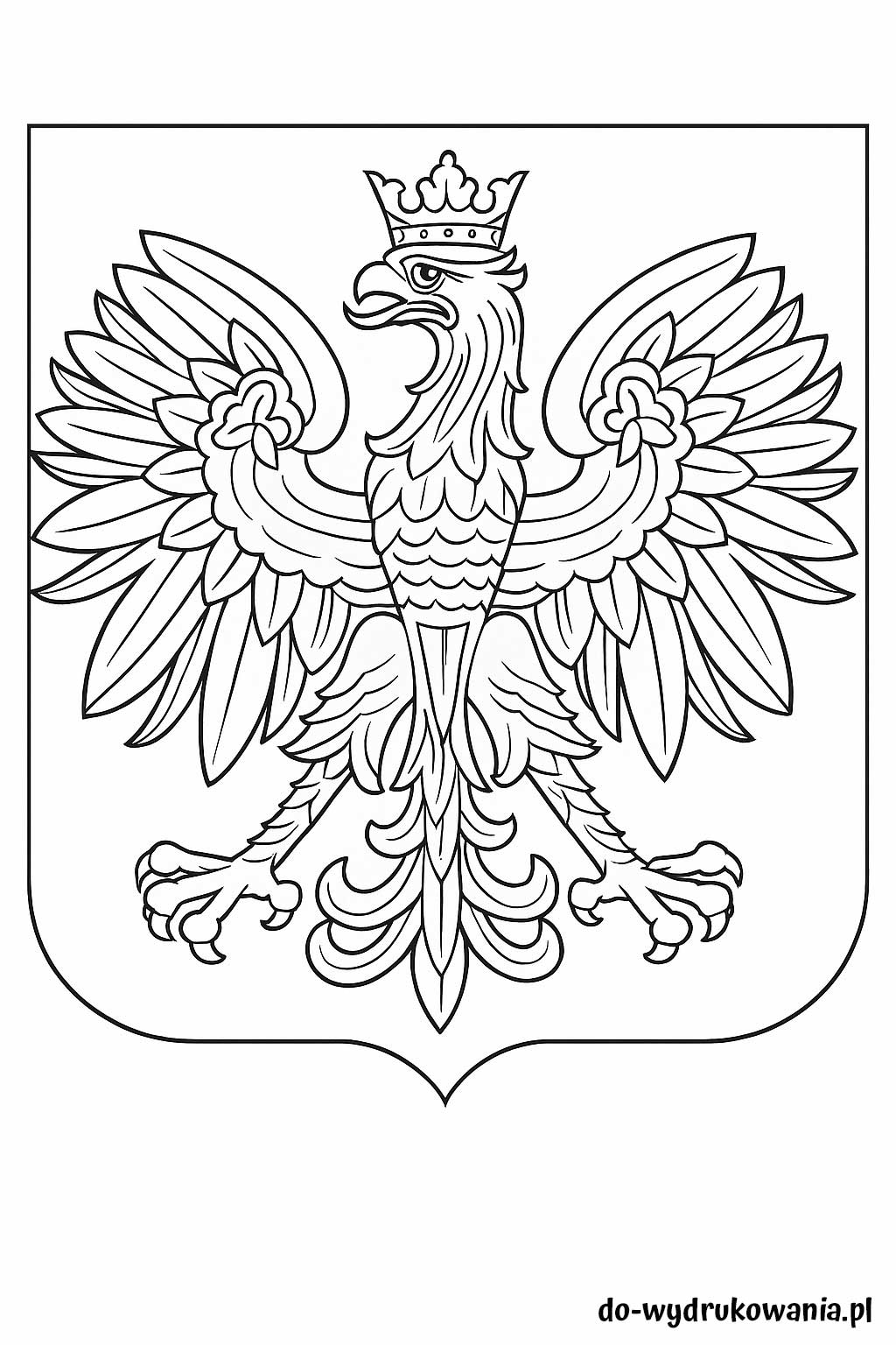 kolorowanka godło polski