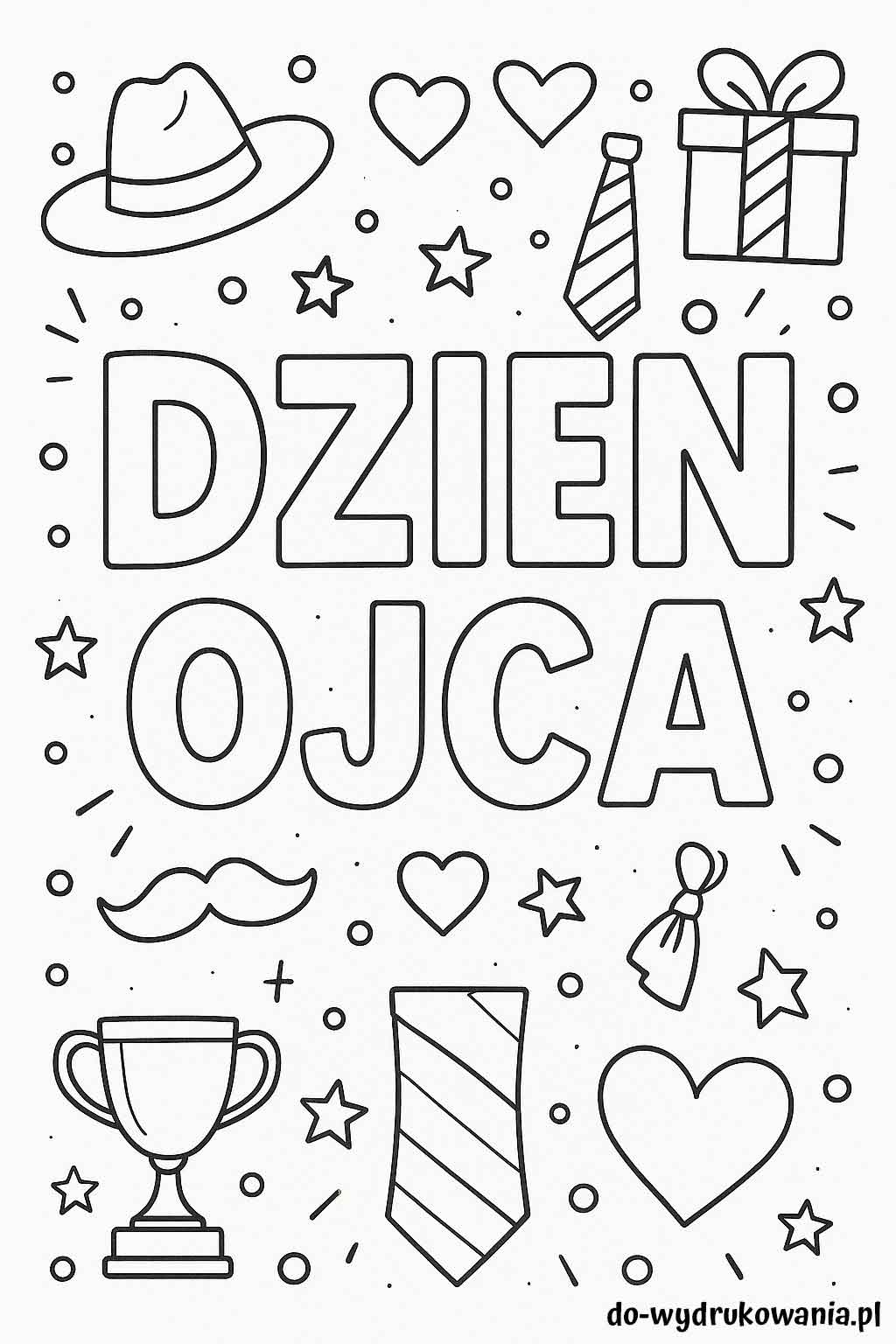 kolorowanka dzień ojca