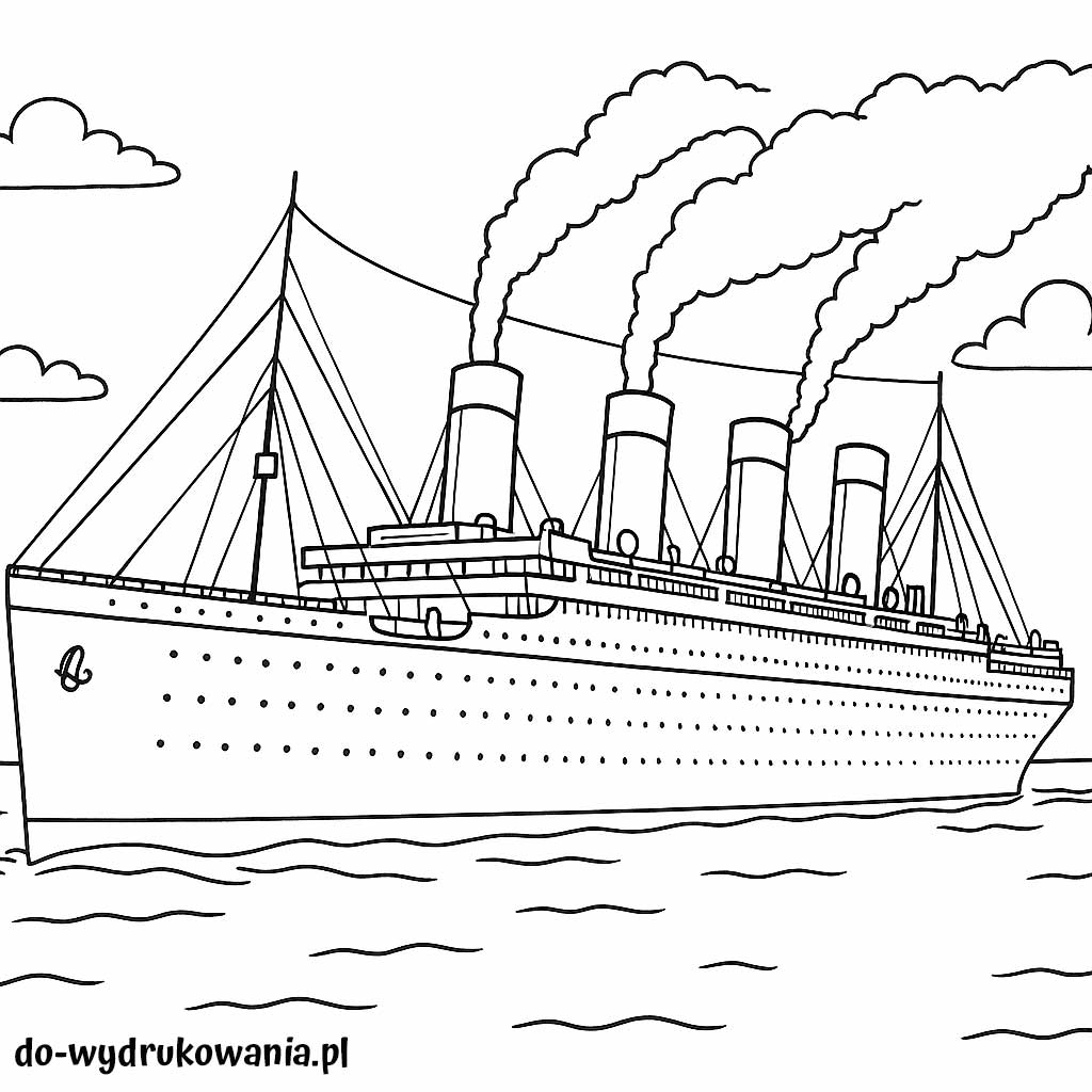 kolorowanka titanic 2