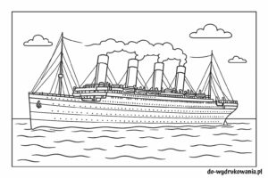 kolorowanka titanic do wydrukowania w formacie pdf