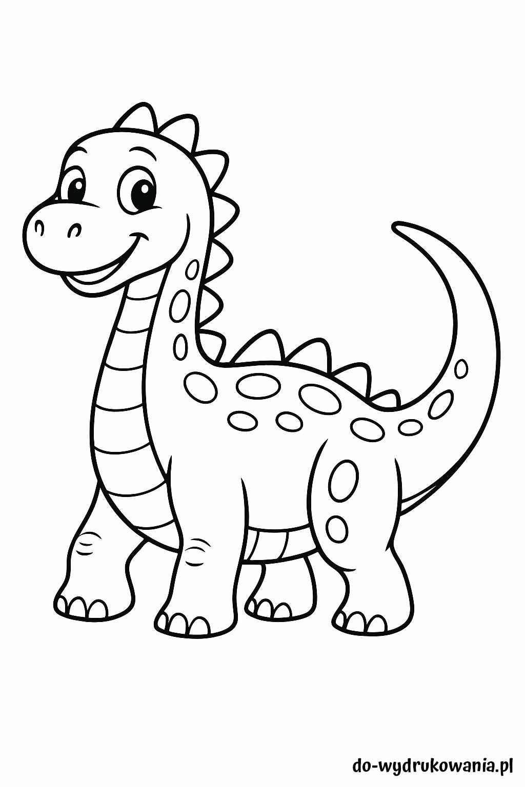 kolorowanka dinozaur 2