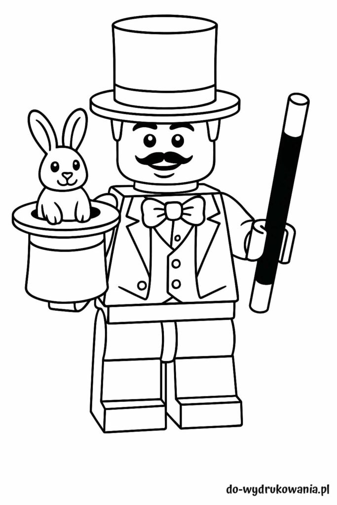 kolorowanka magik lego do wydrukowania w formacie pdf