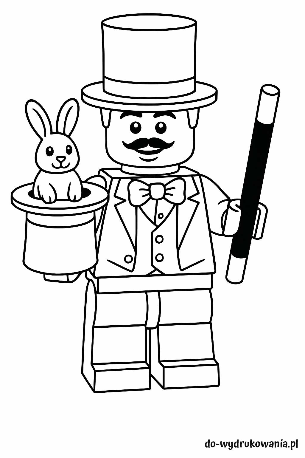 kolorowanka magik lego do wydrukowania w formacie pdf