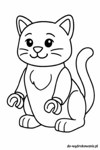 kolorowanka kotek lego do wydrukowania w formacie pdf
