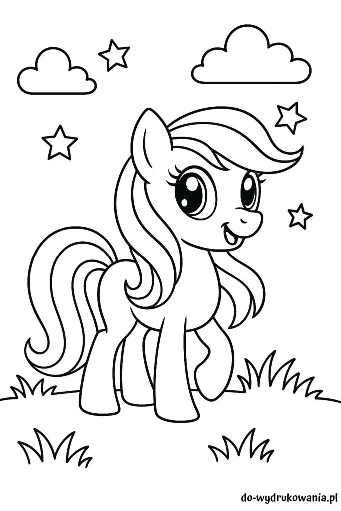 kolorowanka kucyk my little pony do wydrukowania w formacie pdf