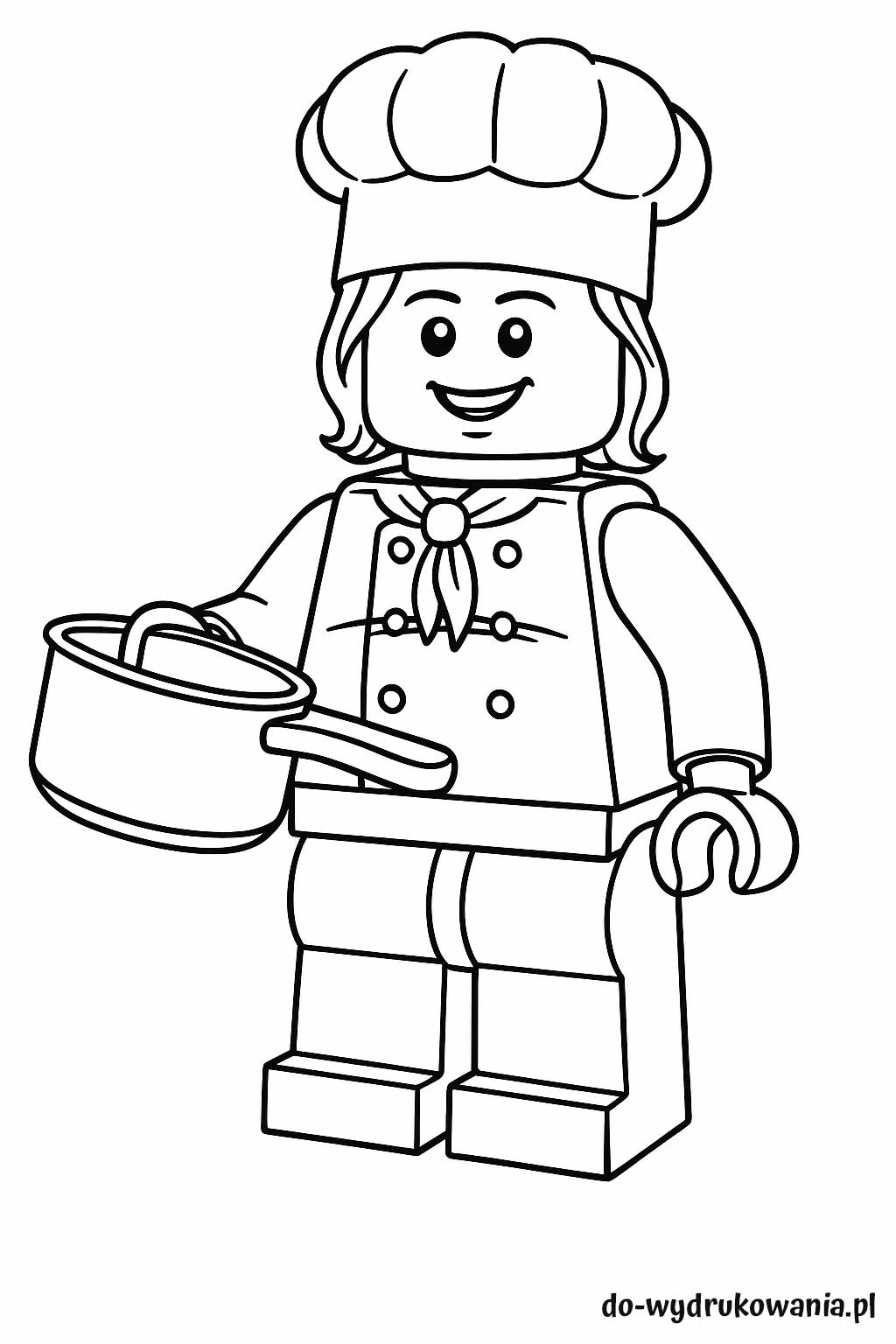 kolorowanka lego kucharka do wydrukowania w formacie pdf