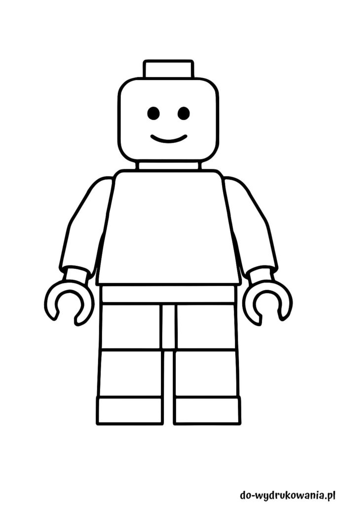 Kolorowanka ludzik lego 2 do wydrukowania w formacie pdf
