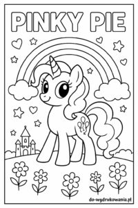 Kolorowanka my little pony pinky pie do wydrukowania w formacie pdf