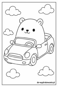 kolorowanka squishmallows w aucie do wydrukowania w formacie pdf