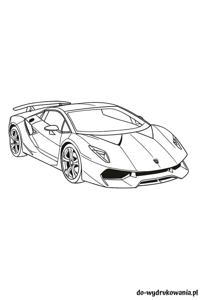 Kolorowanka Lamborghini Sesto Elemento do wydrukowania w formacie pdf