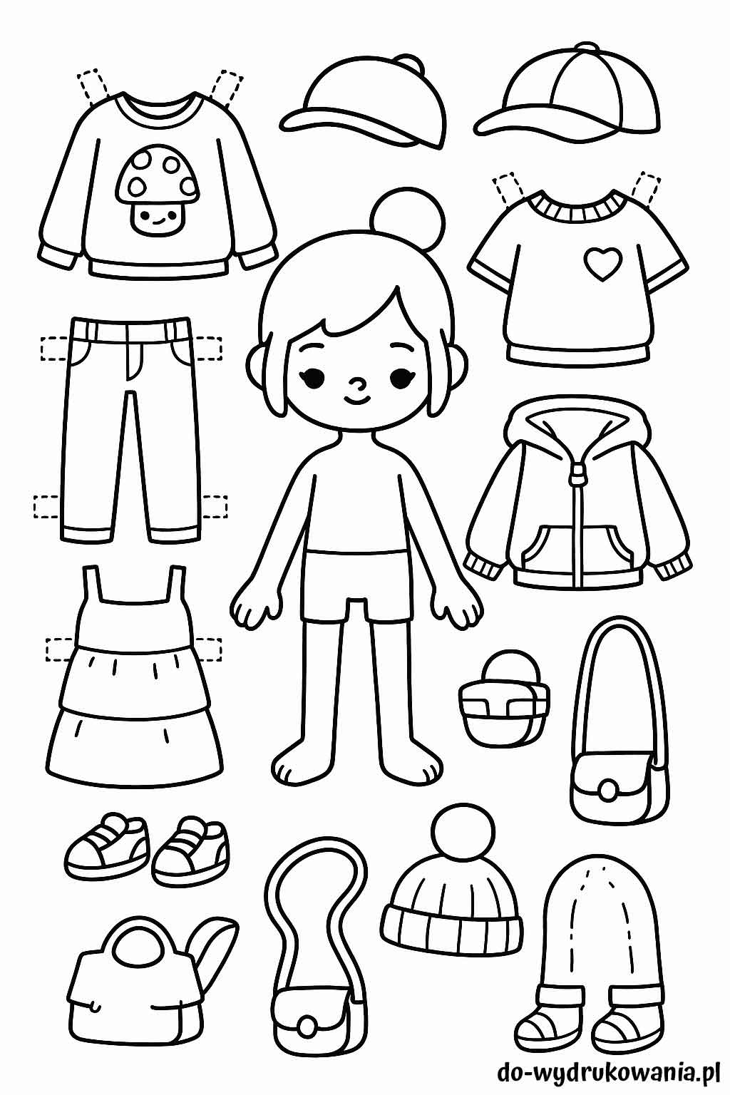 Kolorowanka Toca Boca 3 do wydrukowania w formacie pdf