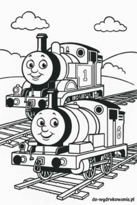 Kolorowanka Tomek i przyjaciele do wydrukowania w formacie pdf