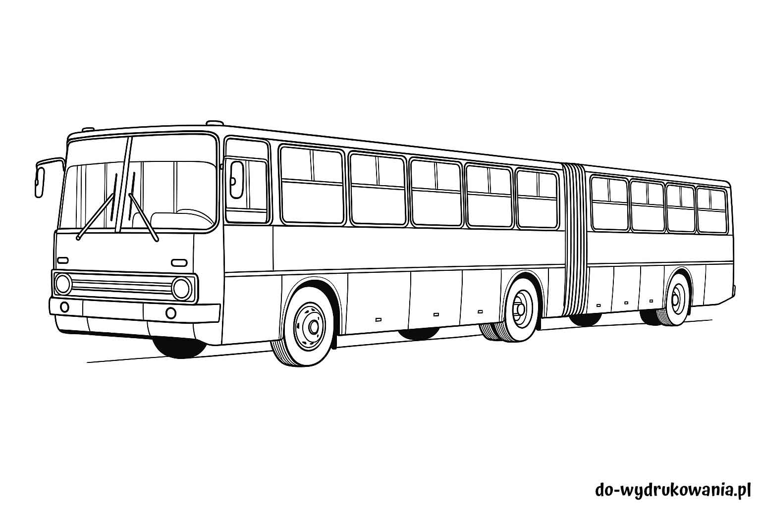 Kolorowanka Ikarus 280 do wydrukowania w formacie pdf