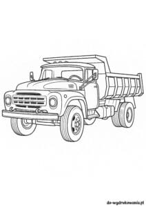 Kolorowanka Ził wywrotka do wydrukowania w formacie pdf