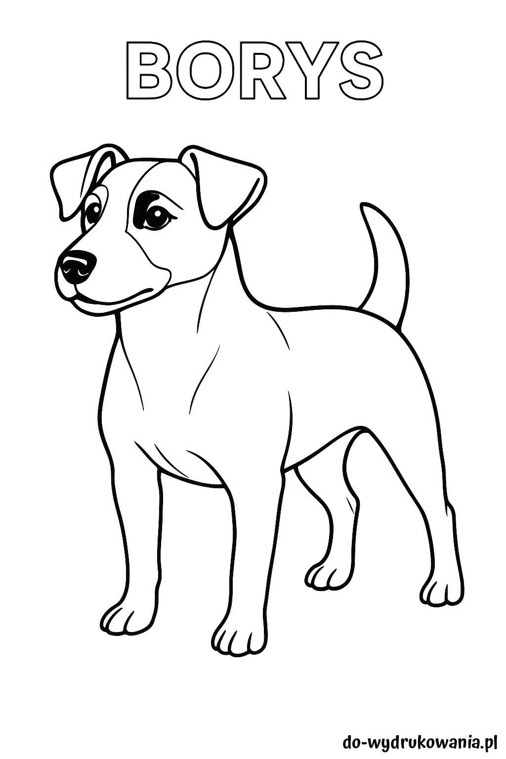 Kolorowanka borys do wydrukowania w formacie pdf