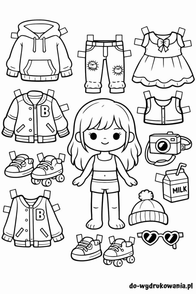 Kolorowanka Toca Boca 4 do wydrukowania w formacie pdf